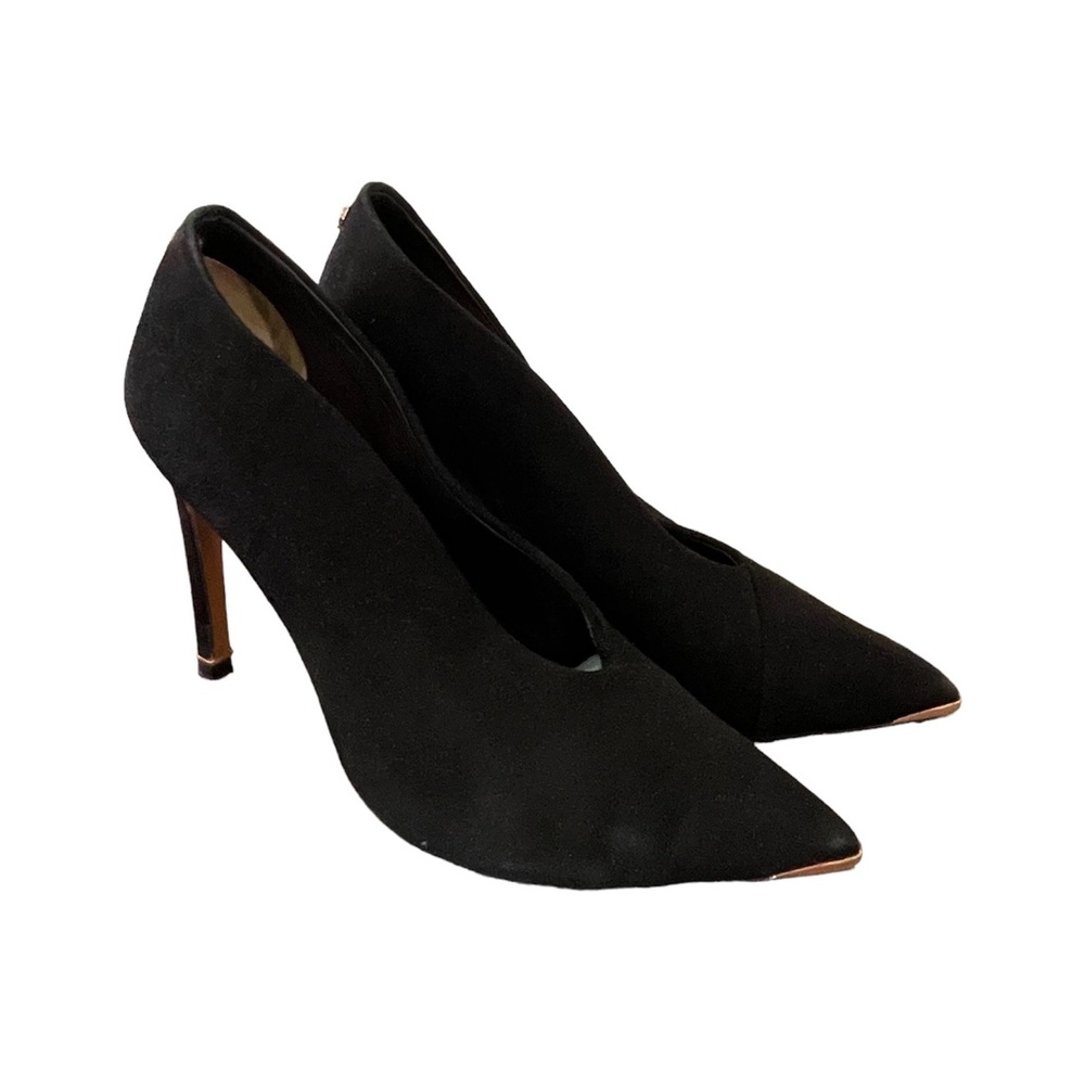 Black Pointed Toe Stiletto Pumps - Women